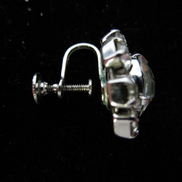 Vintage crystal earrings - Picture 3 of 3